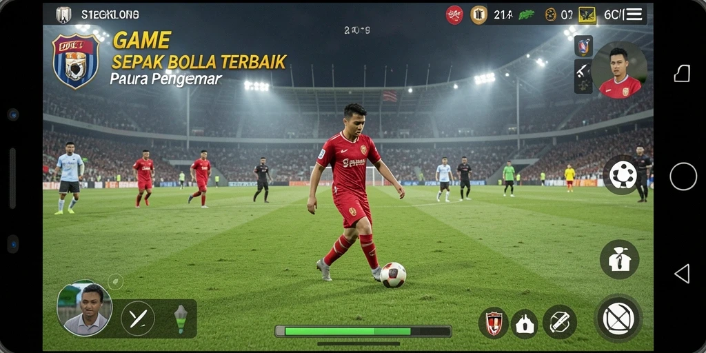 Pengalaman gameplay sepak bola yang mendebarkan dan realistis.