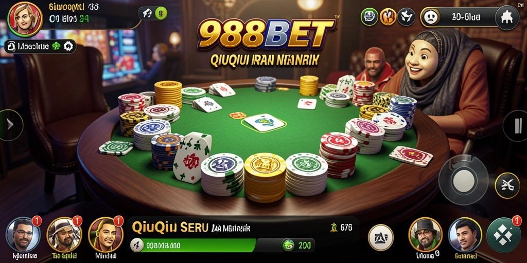 Tampilan gameplay QiuQiu yang seru dan interaktif.