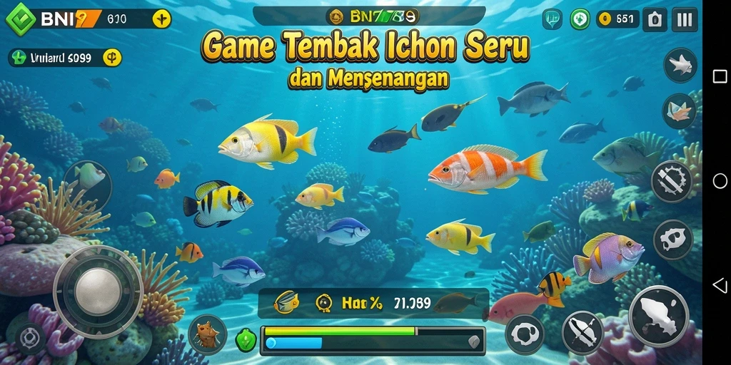 Tampilan menarik gameplay Tembak Ikan BNI789 yang penuh aksi.