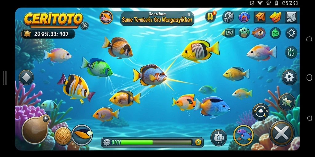 Tampilan gameplay Tembak Ikan yang menarik di CERITOTO.
