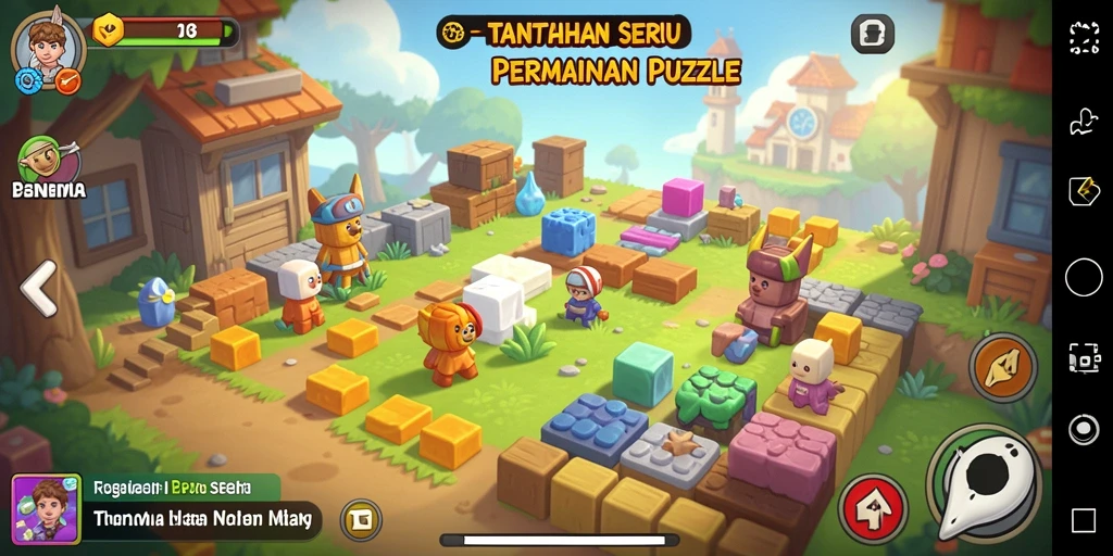 Screenshot F08 menampilkan gameplay seru penuh tantangan Puzzle.
