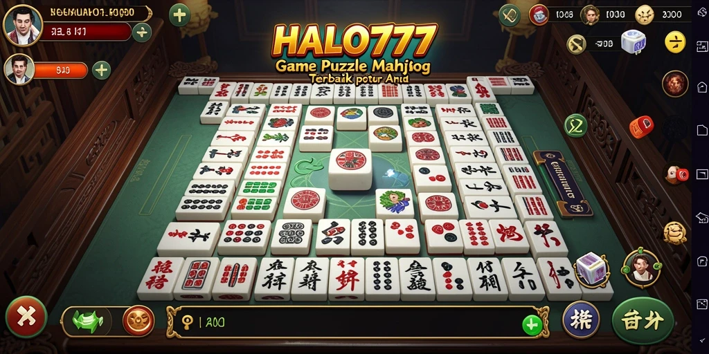 Screenshot HALO777 menampilkan gameplay seru Mahjong yang menantang.