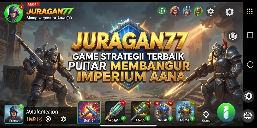 Screenshot JURAGAN77 menampilkan gameplay menarik saat membangun kerajaan.