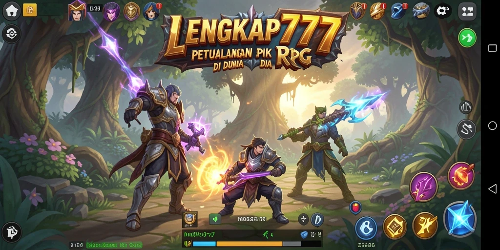 Tampilan gameplay LENGKAP777 yang menarik dan dinamis.
