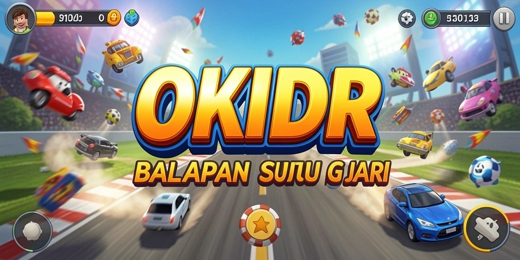 Tampilan utama gameplay OKIDR yang mendebarkan dan penuh aksi.