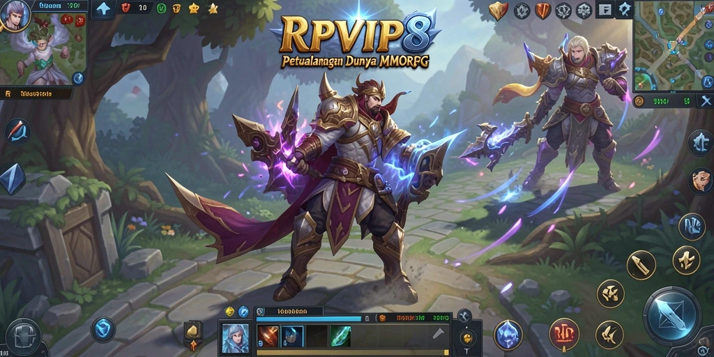 Tangkapan layar gameplay RPVIP8 yang menampilkan aksi seru dalam dunia MMORPG.