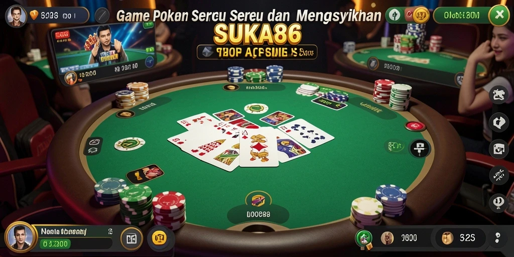 Tampilan gameplay seru di SUKA86 yang membuat Poker semakin menarik.