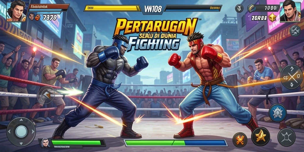 Screenshot VW108 menampilkan aksi pertarungan yang mendebarkan.